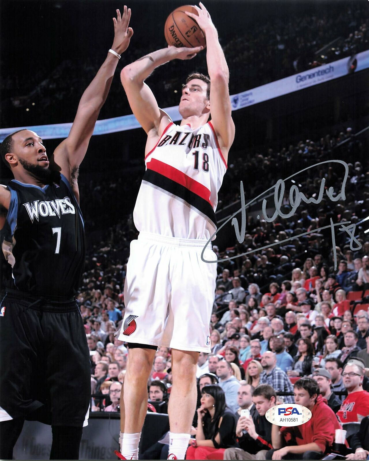 Victor Claver signed 8x10 Photo Poster painting PSA/DNA Portland Trailblazers Autographed