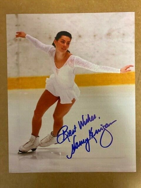 Nancy Kerrigan Boldly Signed 8 x 10 Color Photo Poster painting with COA