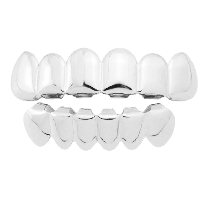 Hip-Hop Solid Color Copper Unisex Tooth Socket Punk Rings