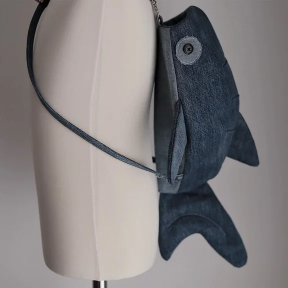 Whale Shark Bag Sewing Template for backpack or crossbody  display picture 1
