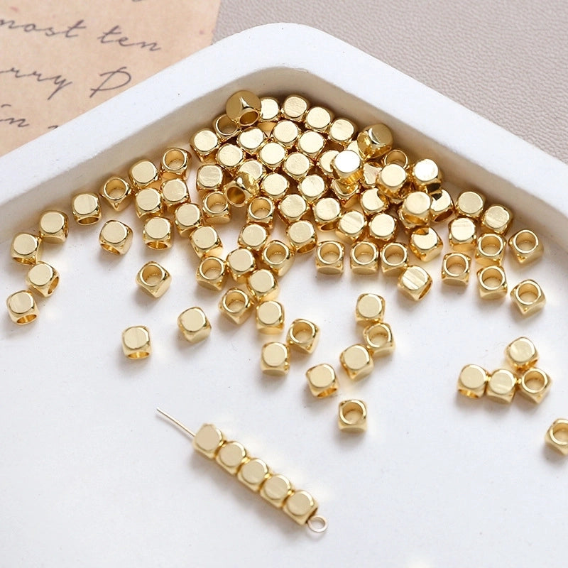 10 Pieces Diameter 3mm Diameter 4mm Diameter 5mm Copper Solid Color Beads