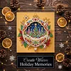 (25x25cm)DIY Pearl Painting Xmas Framed Handmade Pearl Material Art Kit Living Room Decor