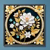 Fleur-Peinture diamant en forme sp&eacute;ciale-30*30cm