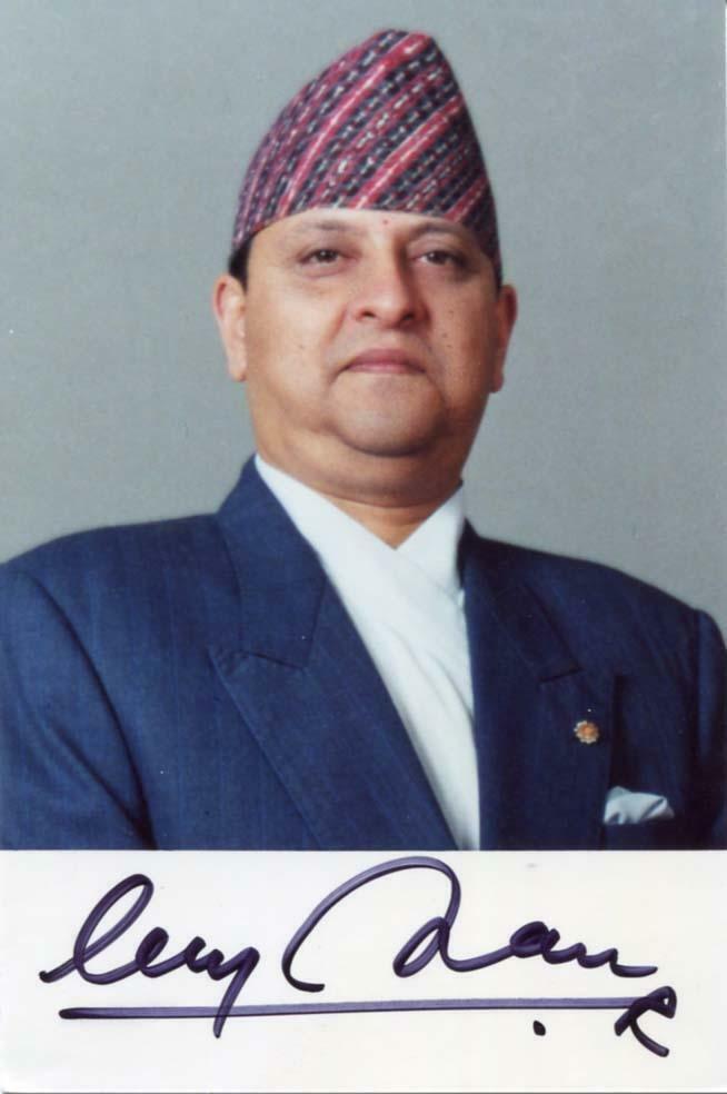 Bir Bikram Shah Dev Gyanendra NEPAL autograph, signed Photo Poster painting