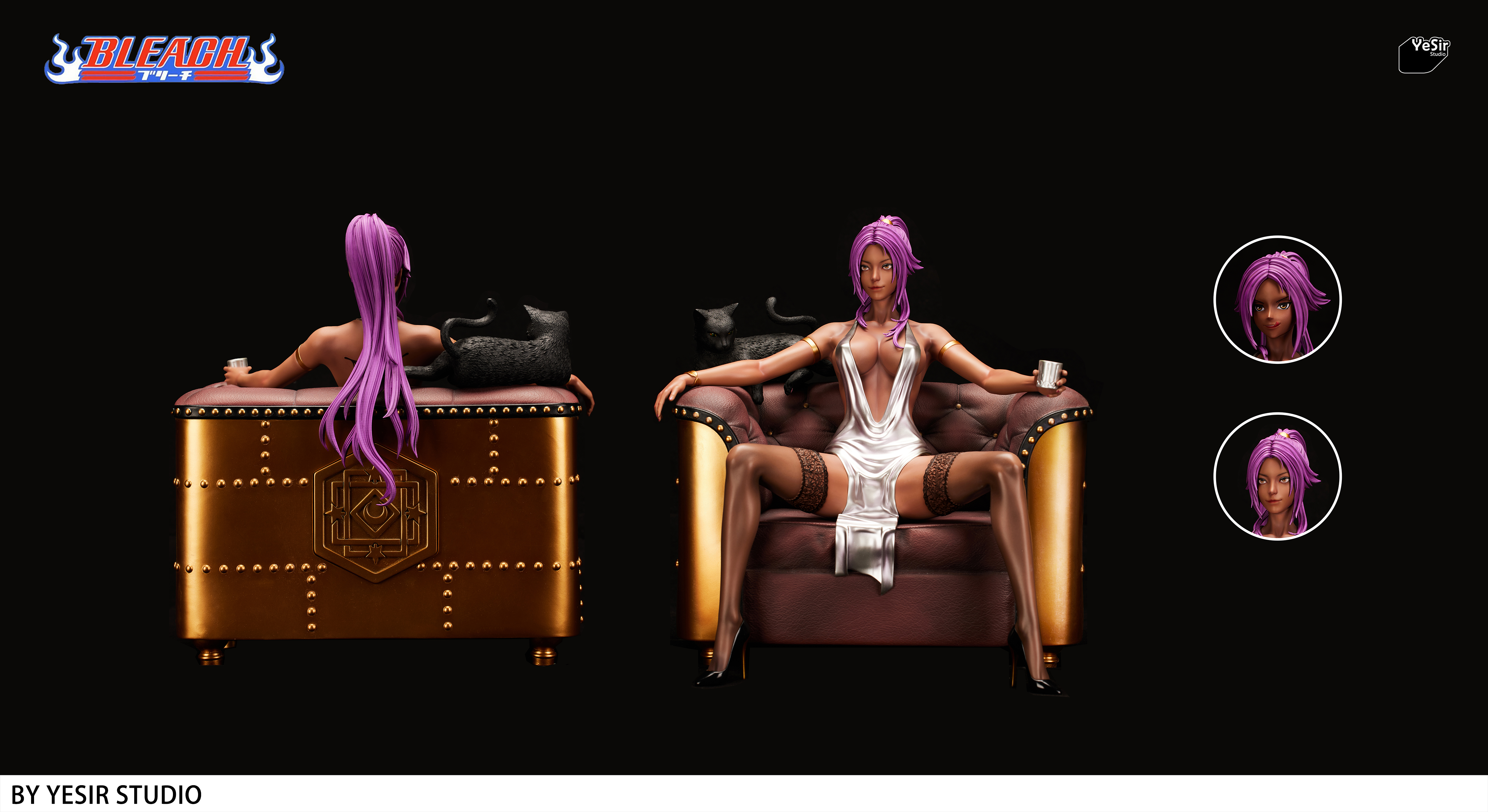 PRE-ORDER YeSir Studio - BLEACH Yoruichi Shihoin 1/4 Statue(GK) (Adult 18+)-