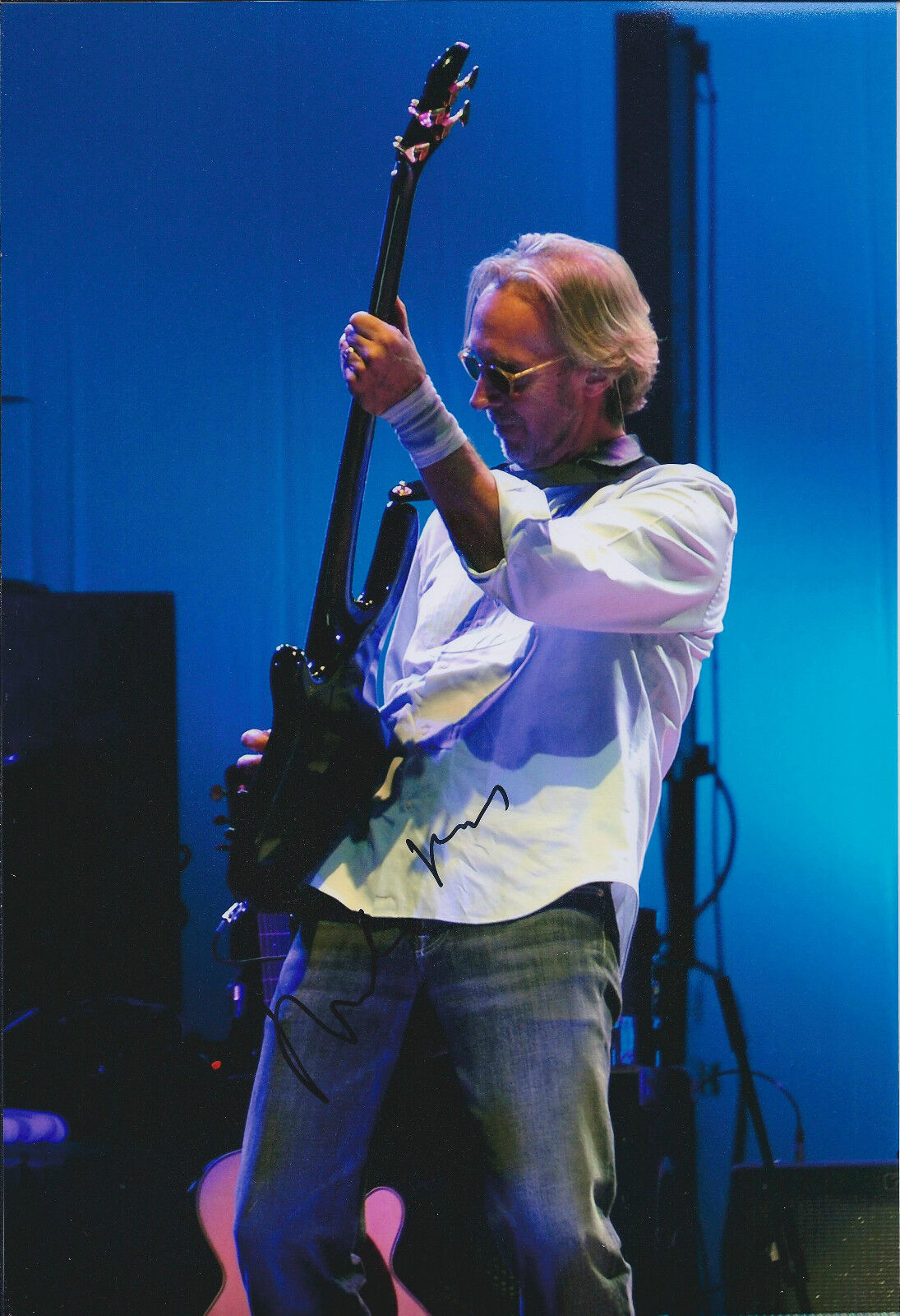 Mike RUTHERFORD SIGNED Autograph 12x8 Photo Poster painting AFTAL COA GENESIS And The Mechanics