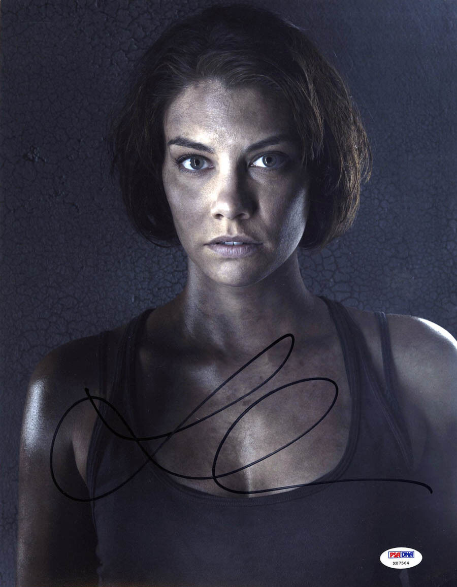 Lauren Cohan SIGNED 11x14 Photo Poster painting Maggie The Walking Dead PSA/DNA AUTOGRAPHED