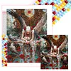 Roses and angels kit complet de peinture en diamant &agrave; perceuse carr&eacute;e 5D DIY pour adultes 40*50 cm