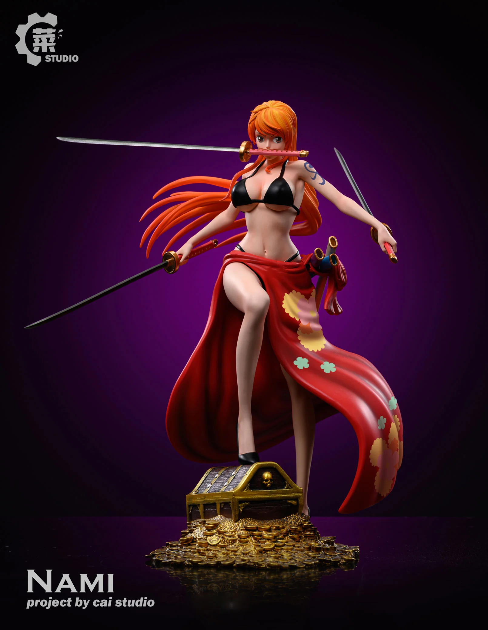 POP Scale Three Sword Style Nami - ONE PIECE Resin Statue