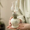 Hand-Painted Ceramic Butter Lamp, Tea Space Candle Lamp, Lighting, Outdoor Camping Atmosphere Lamp