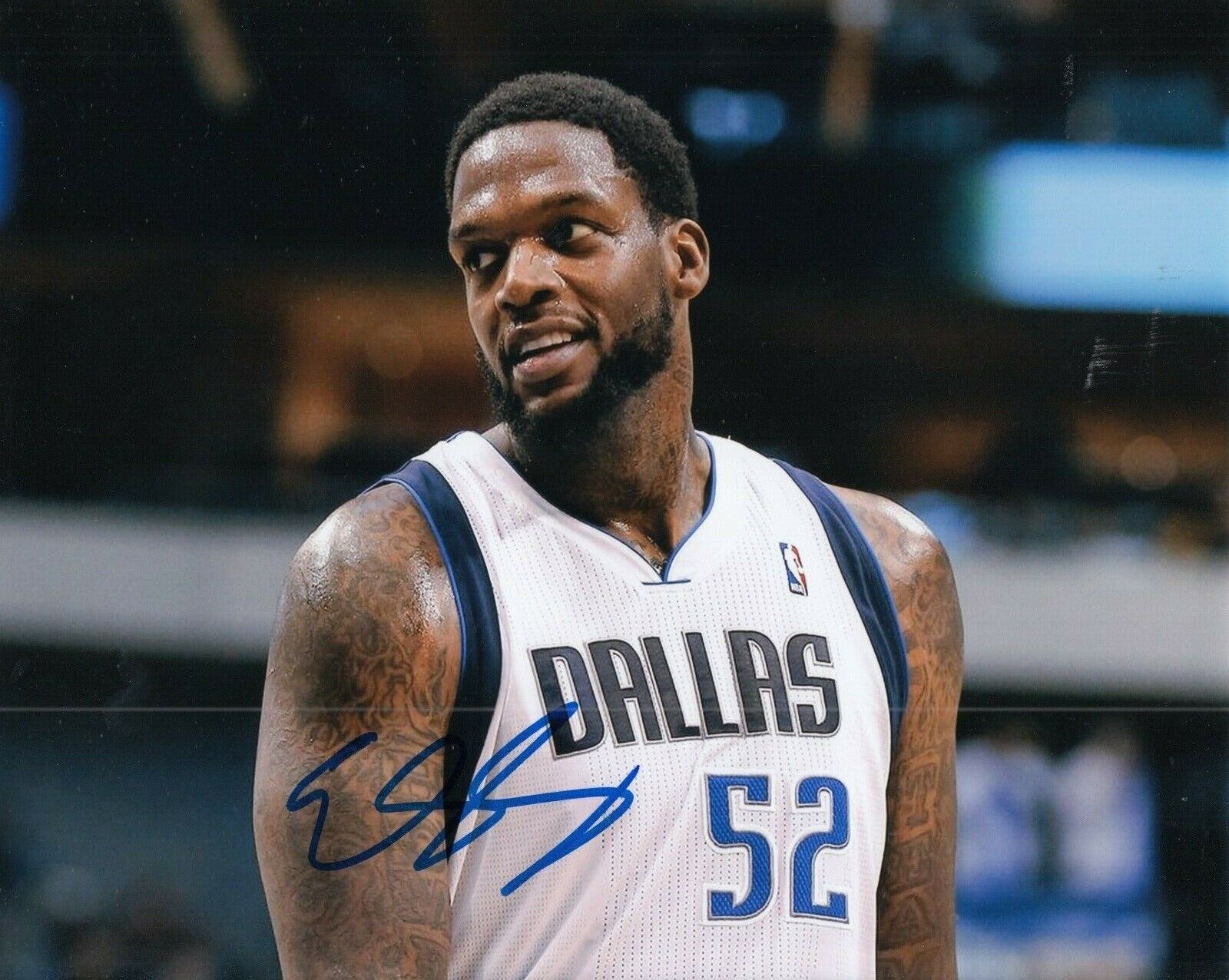 EDDY CURRY signed (DALLAS MAVERICKS) AUTOGRAPHED Basketball 8X10 Photo Poster painting W/COA