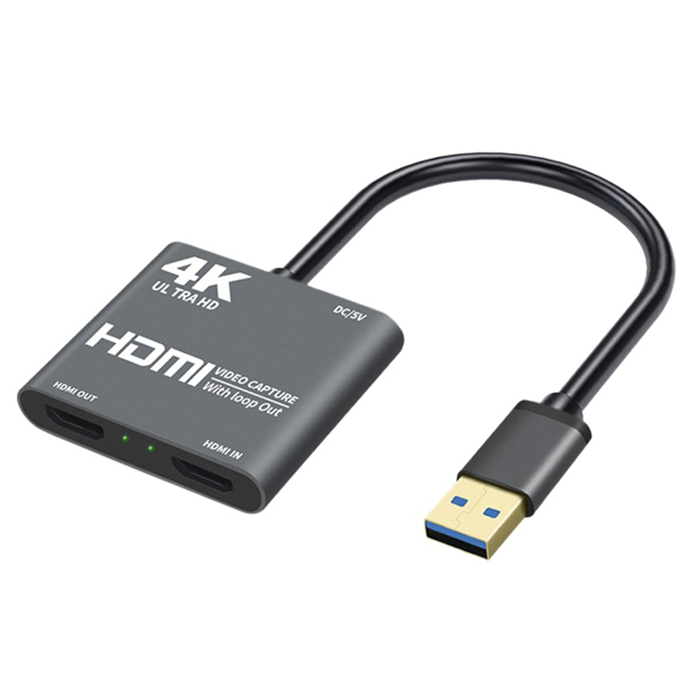 

4K HDMI-compatible Video Capture Card HDMI-compatible to USB 3.0 Video Grabber with Loop Out, 501 Original