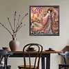 Beaut&eacute; geisha japonaise-perceuse ronde peinture diamant-40*40cm