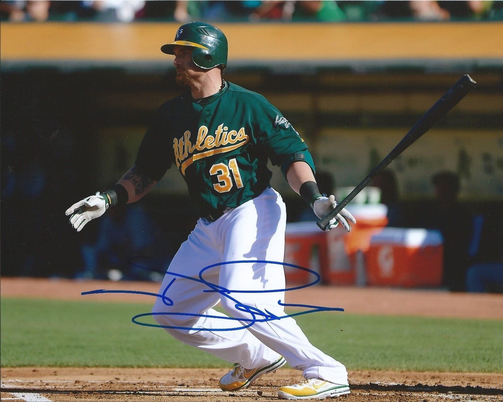 JONNY GOMES signed autographed OAKLAND A's 8X10 Photo Poster painting PROOF