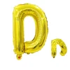 20PCS English Letters 16" Aluminum Film Golden Silver Rose Gold Balloons Birthday Party Decor