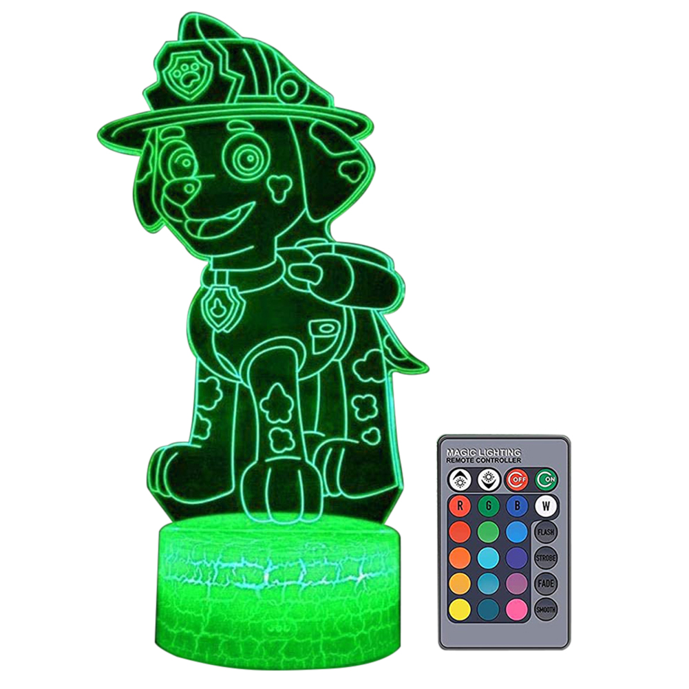 

3D LED Acrylic Cute Dogs Lamps Touch Remote Control Kids Room Bedside Light, 501 Original
