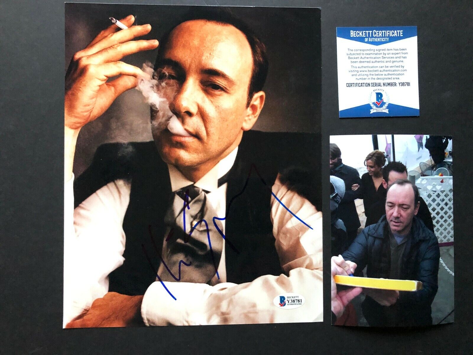 Kevin Spacey Rare! signed autographed 8x10 Photo Poster painting Beckett BAS coa