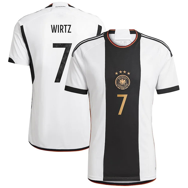 Deutschland Florian Wirtz 7 Home Tirkot WM 2022