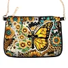 DIY Butterfly Special Shaped Diamond Painting Leather Crossbody Bags Chain Clutch Kit
