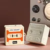 Cassette Tape Design Case Cover for Samsung Galaxy Buds4/4Pro Soft Silicone Protective Cover Shock-Proof Scratch-Resistant