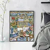 Four Seasons Of Summer-14CT Stamped Cross Stitch 40*51cm/15.75*20.08in