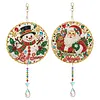 2pcs/set DIY Diamond Painting Double-Sided Suncatcher Hanging Ornament, Crystal Pendant Home Decor Set