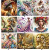 (Multi-Style)Elegant Butterfly Girl-Partial Special Shaped Diamond Painting 30*30cm
