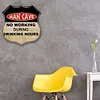 Mot d&rsquo;avertissement - Panneau en m&eacute;tal bouclier(30*30cm)