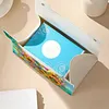 (24cm)Diamond Art Tissue Box Cover DIY PU Desktop Organizer(Sunflowers and birds)