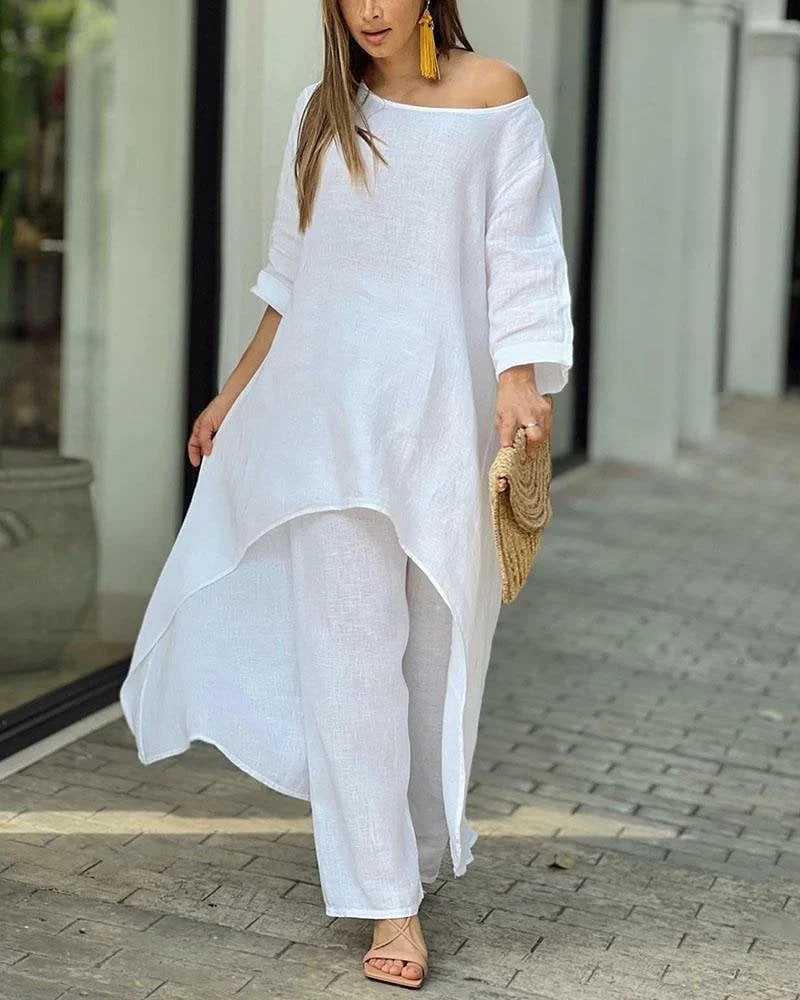 🔥HOT Sale - Casual Solid Color Two-piece Set 💥 BUY 2 FREE SHIPPING