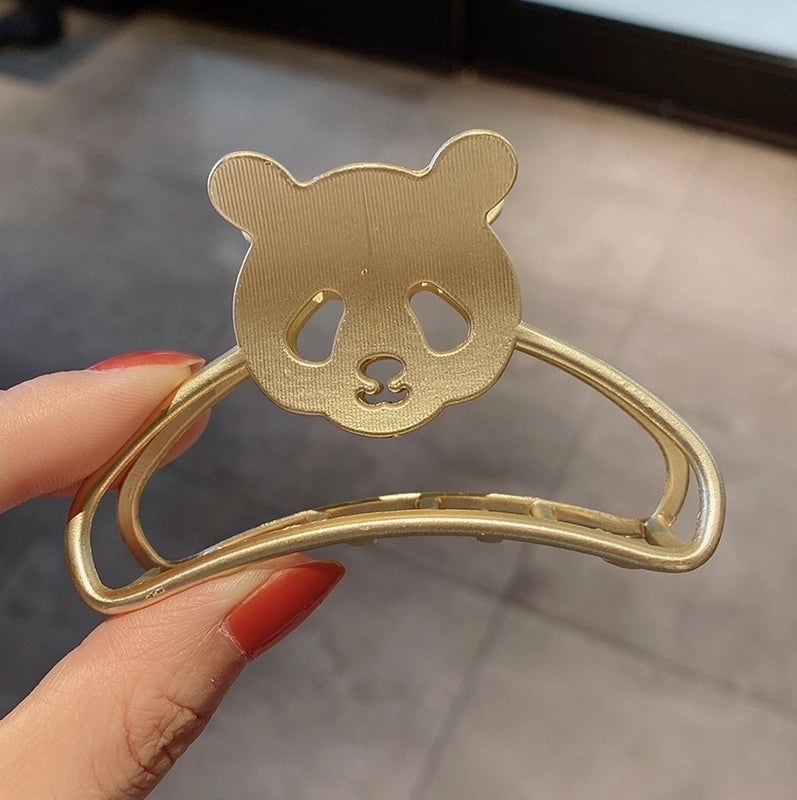 Simple Metal Catch Clip Large Shower Pearl Shark Clip