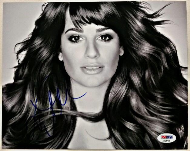 Lea Michele Autograph GLEE SCREAM QUEENS Signed 8x10 Photo Poster painting PSA/DNA COA #5