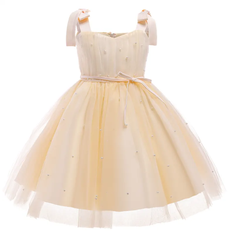 Toddler Baby Girls Dresses Sequin Bow Princess Costume For Kids Birthday Wedding Party Vestido Children New Year Evening Clothes
