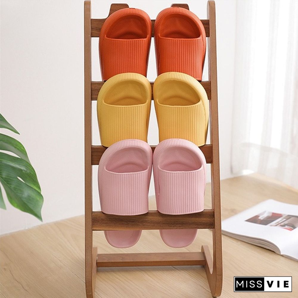 5 Colors Newest Super Soft Sandals Unisex Home Slippers Solid Color Thick Soled EVA Anti skid Fashion Sandals Quick Dry Shower Slippers Outdoor Bathing Slippers