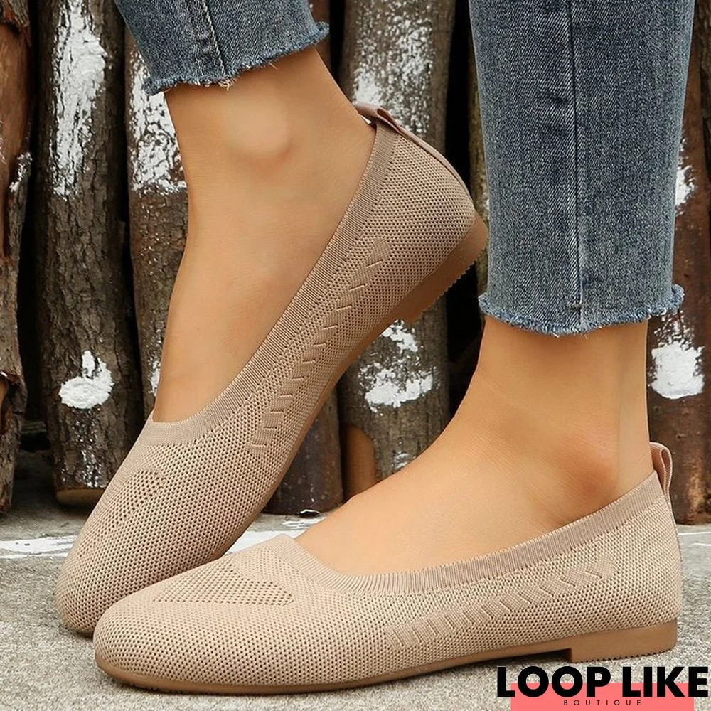 Low-cut Women's Comfortable Round Toe Flat Shoes