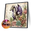 Diamond Painting -DIY Round Drill White Dragon(40x40cm)