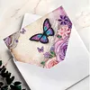 6Pcs Diamond Painting Flowers Butterflies Greeting Card with Envelopes for Beginner Adult Holiday Gifts