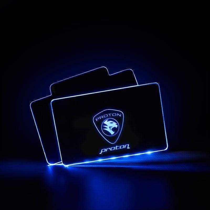 Proton Acrylic LED Car Floor Mat For Proton Atmosphere Light With RF Remote Control Car Interior Light Decoration voiturehub dxncar