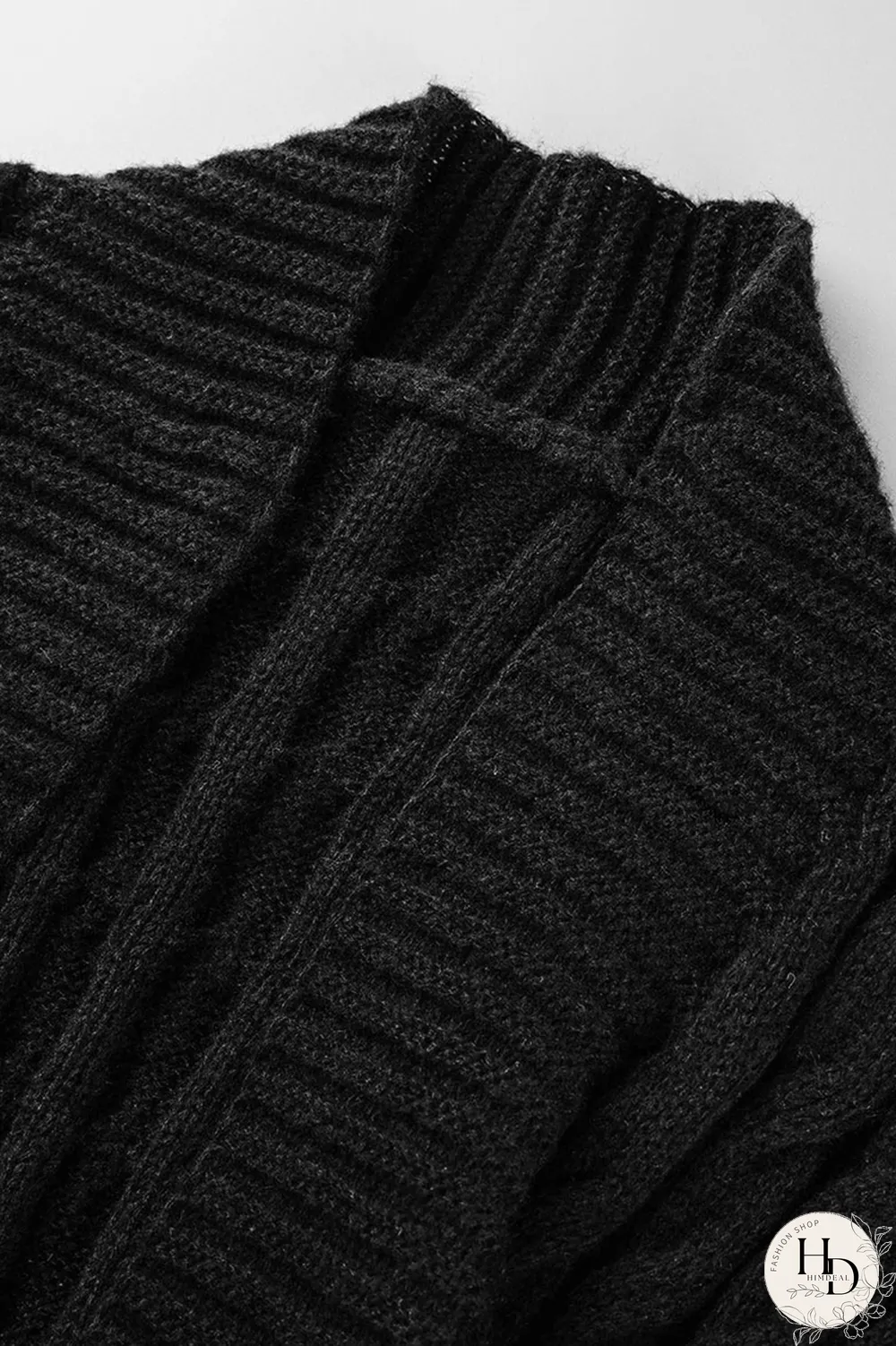 Pink Street Solid Patchwork Cardigan Collar Outerwear