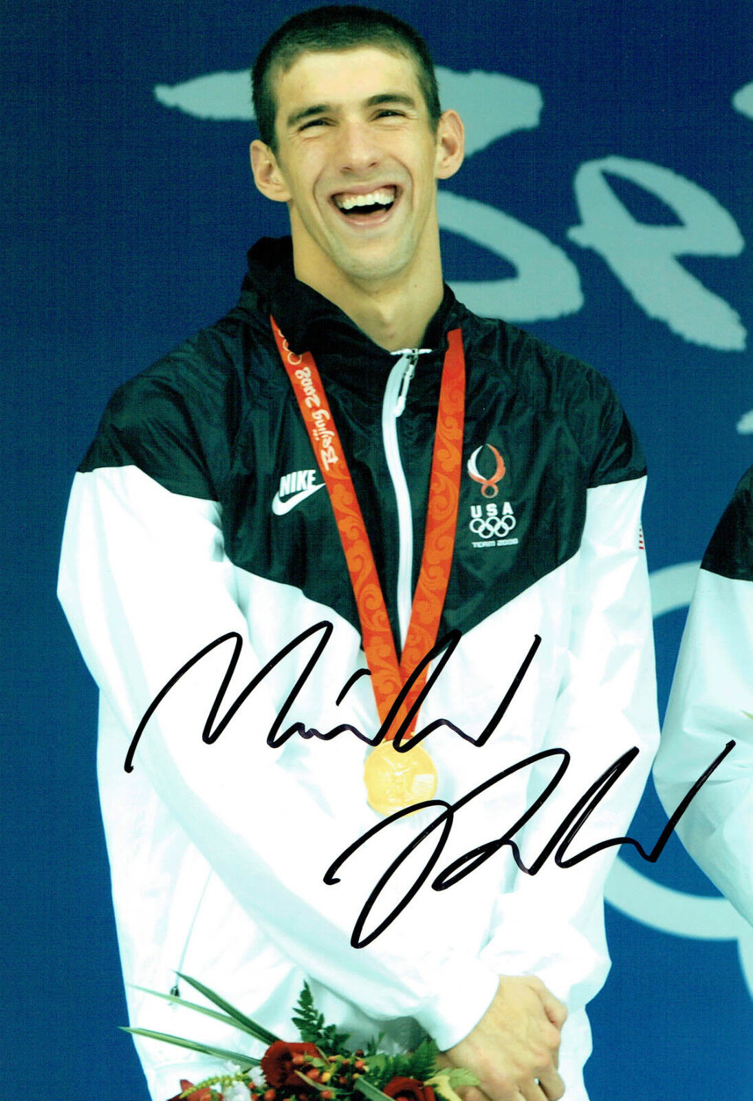 Michael PHELPS Autograph Signed Photo Poster painting 2 AFTAL COA Team USA Gold Medal Swimmer