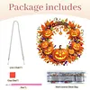 Halloween Pumpkin DIY Acrylic 5D Crystal Diamond Gem Art Hanging Ornament for Home Wall Decor