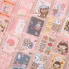 4PCS Cute Cartoon A7 Mini Portable Writing Paper Notebooks Diary Meeting Stationery Gift