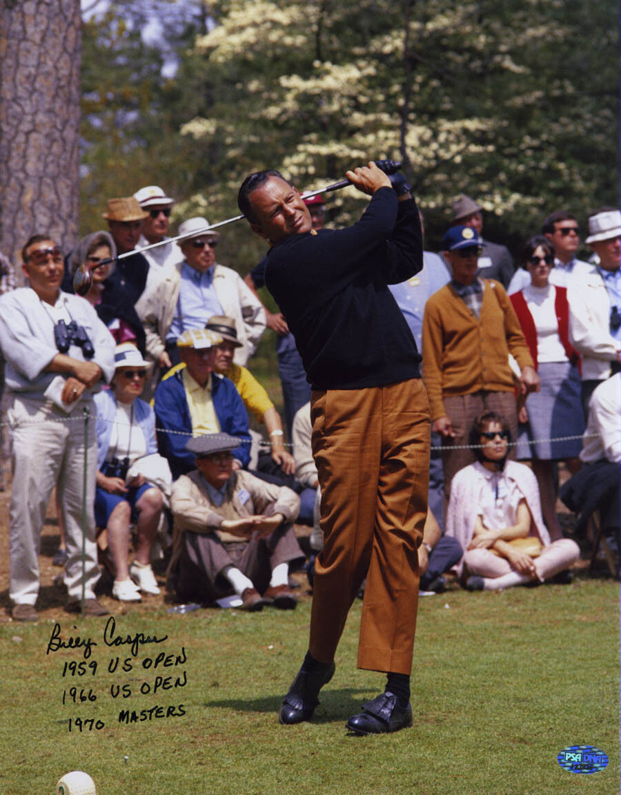 Billy Casper SIGNED 11x14 Photo Poster painting + 3 INSCRIPTIONS PGA Masters PSA/DNA AUTOGRAPHED