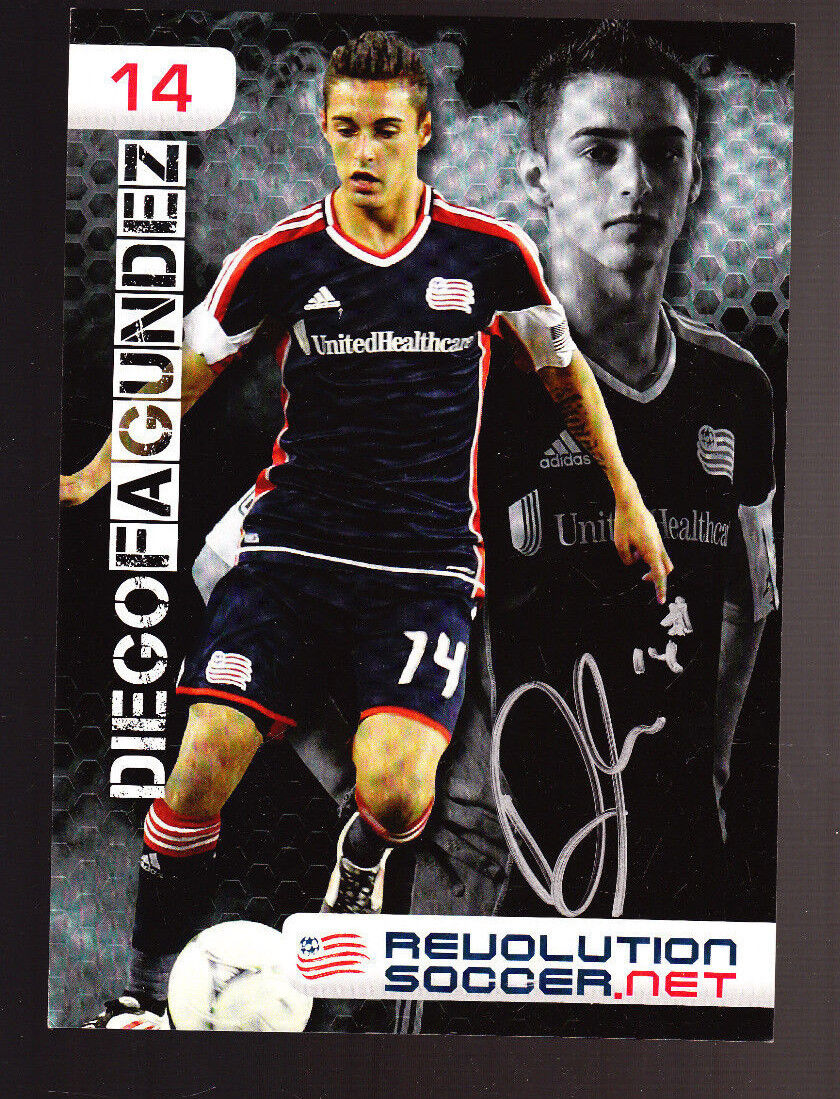 20 LOT DIEGO FAGUNDEZ SIGNED AUTOGRAPH PROMO Photo Poster paintingS REVOLUTION SOCCER