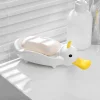 1Pcs Duck Shape Soap Box Cartoon Soap Dish Drainable Soap Holder Soap Container Soap Dish for Tray Bathroom Accessories