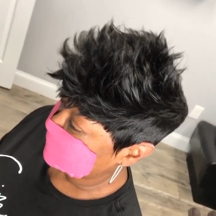 🔥Hot| Hot Sale🔥Lace Closure Glueless Remy Hair Black Short Wave Bob Pixie Cut Wig US Mall Lifes