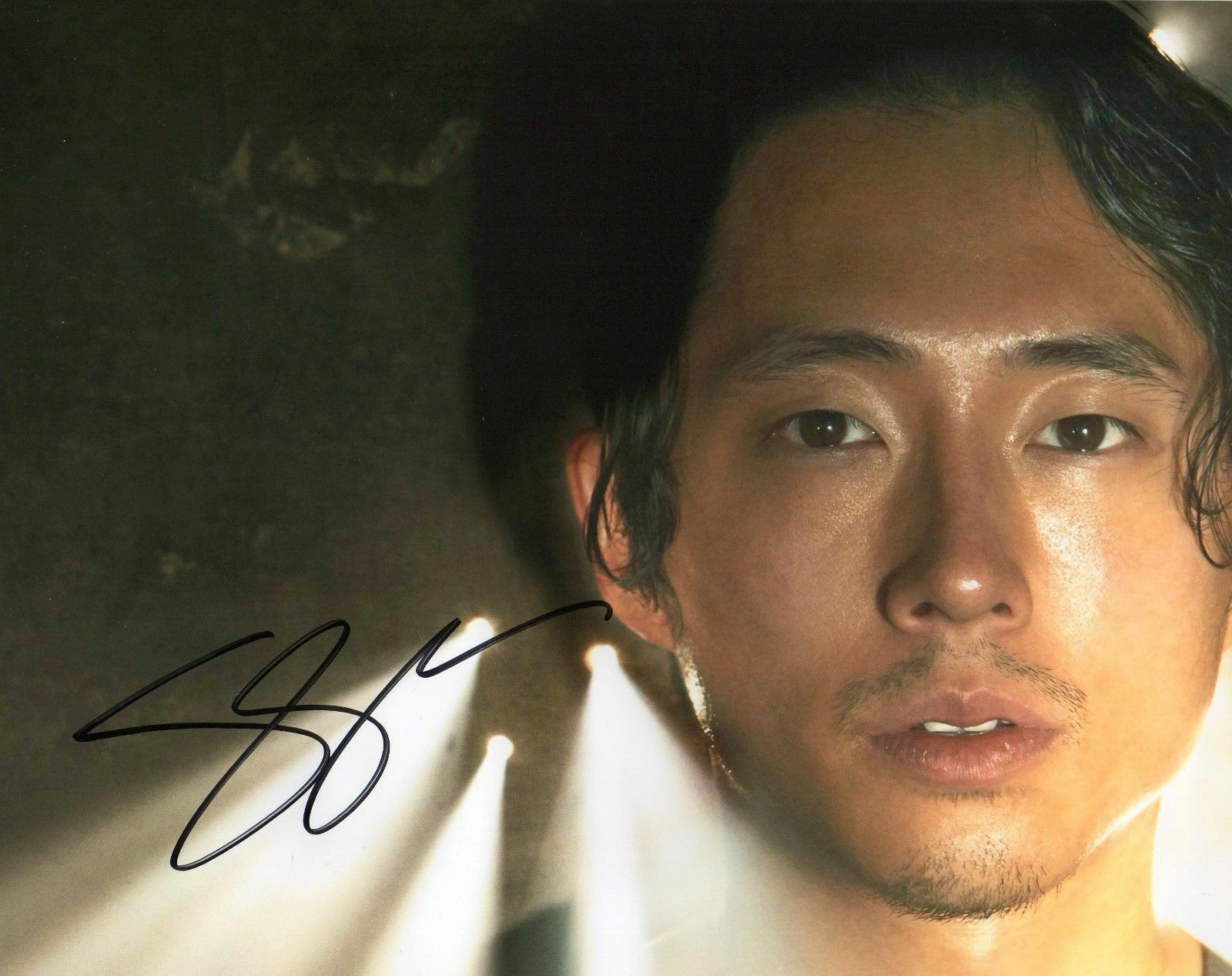 STEVEN YEUN - THE WALKING DEAD AUTOGRAPHED SIGNED A4 PP POSTER Photo Poster painting PRINT 3