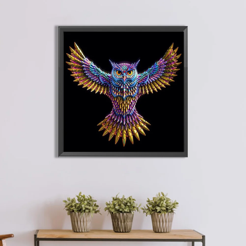 Full Round Diamond Painting 30*30cm - Owl