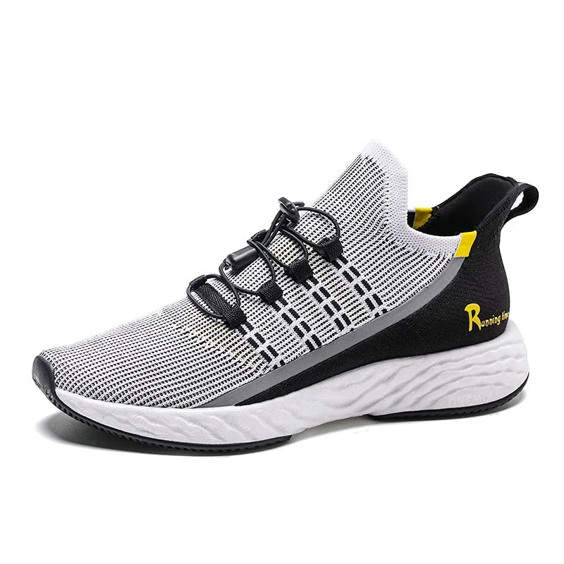 ONEMIX Men Vulcanize Shoes 2019 Breathable Knitted Mesh Reflective Running Sneakers Women Tennis Training Footwear