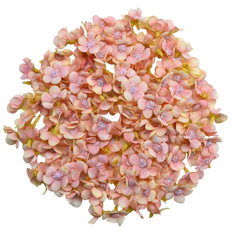 50Pcs 2cm Multicolor Daisy Flower Heads Mini Silk Artificial Flowers for Wreath Scrapbooking Home Wedding Decoration